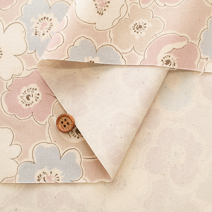 Cotton Oxford Fabric Smorkybotanical Poppy - nomura tailor