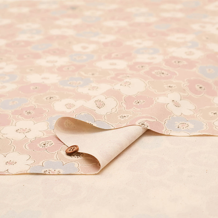 Cotton Oxford Fabric Smorkybotanical Poppy - nomura tailor