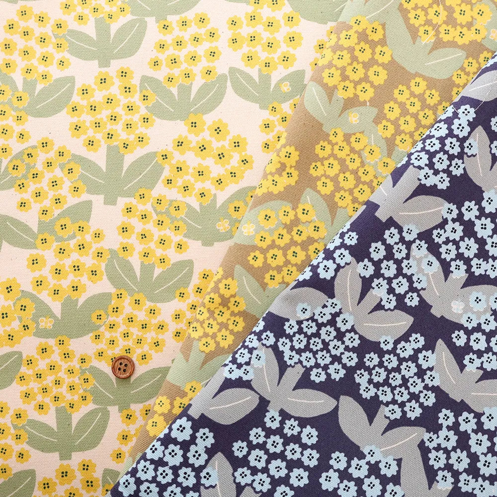 Cotton Oxford Printed Fabric - Blooming Day - nomura tailor