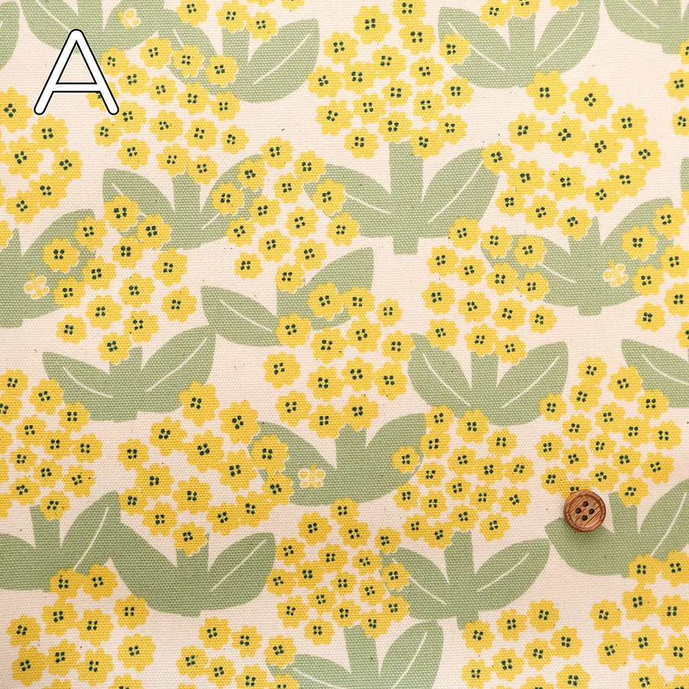 Cotton Oxford Printed Fabric - Blooming Day - nomura tailor