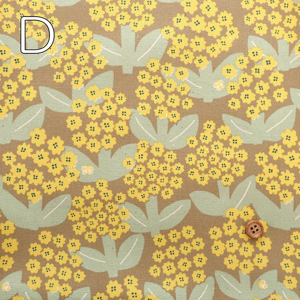 Cotton Oxford Printed Fabric - Blooming Day - nomura tailor