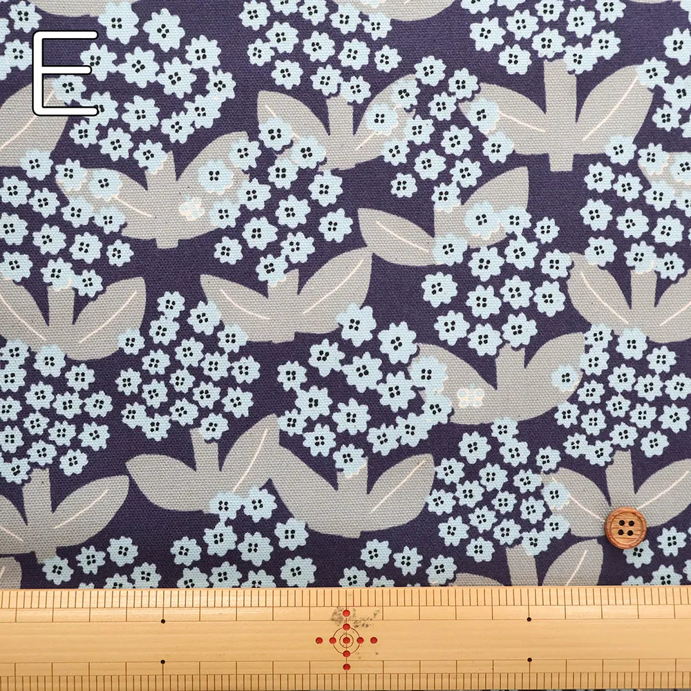 Cotton Oxford Printed Fabric - Blooming Day - nomura tailor