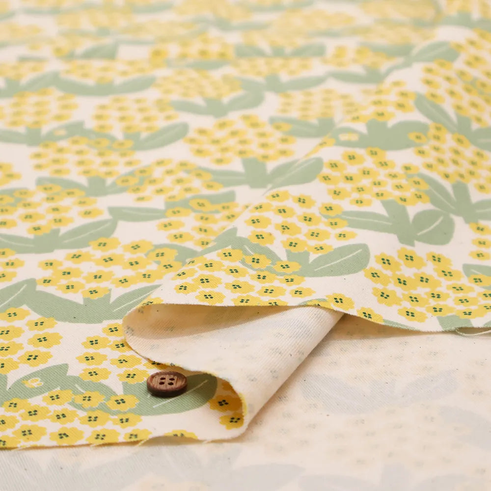 Cotton Oxford Printed Fabric - Blooming Day - nomura tailor