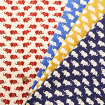 Cotton Oxford Printed Fabric - Elephant - nomura tailor