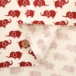 Cotton Oxford Printed Fabric - Elephant - nomura tailor