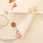 Cotton Oxford Printed Fabric - Illustrated Encyclopedia Series Poisonous Mushrooms - nomura tailor