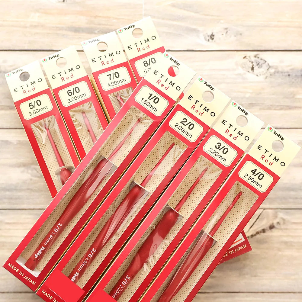 Tulip Crochet Hook ETIMO Red - nomura tailor