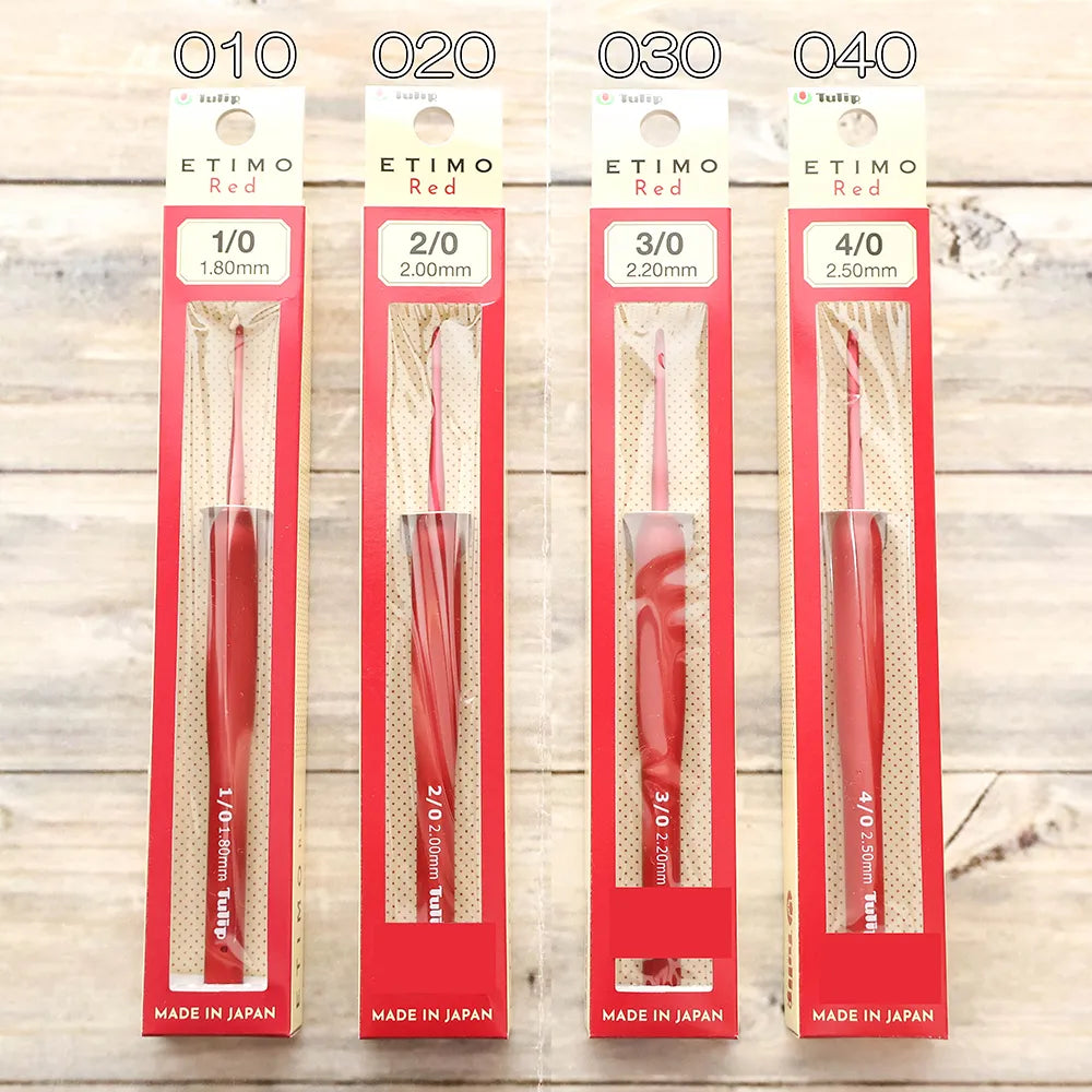 Tulip Crochet Hook ETIMO Red - nomura tailor