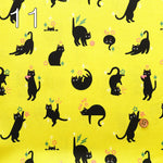 USA Cotton Printed Fabric moda Ruby Star Society Freaky Familiars - Black Cat - nomura tailor