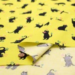USA Cotton Printed Fabric moda Ruby Star Society Freaky Familiars - Black Cat - nomura tailor