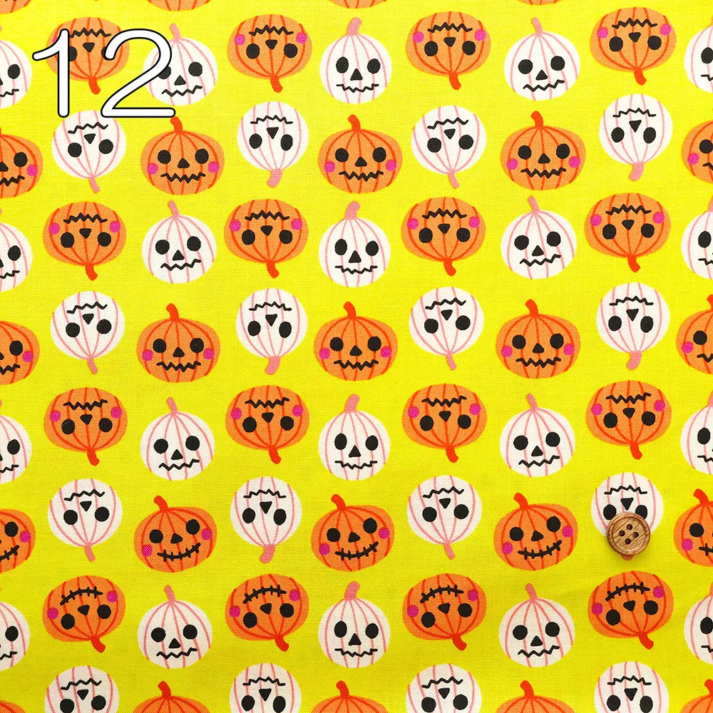 USA Cotton Printed Fabric moda Ruby Star Society Freaky Familiars - Pumpkin - nomura tailor