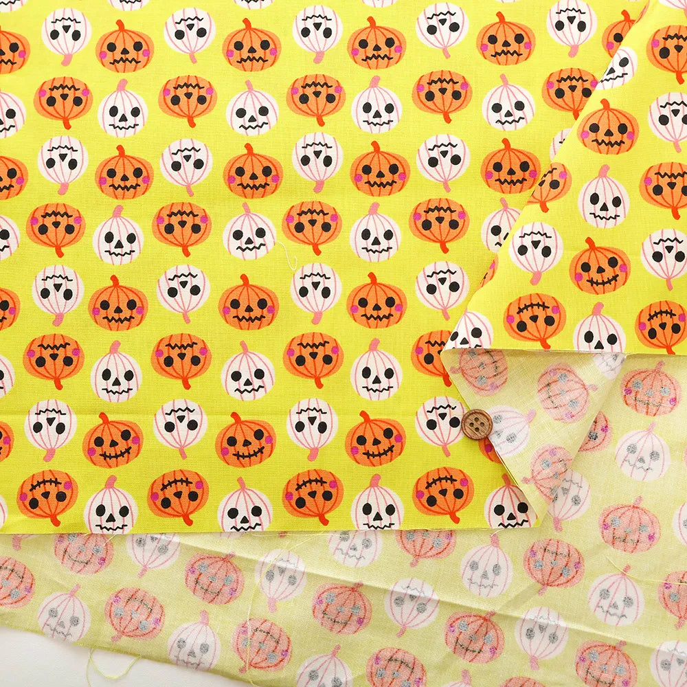 USA Cotton Printed Fabric moda Ruby Star Society Freaky Familiars - Pumpkin - nomura tailor