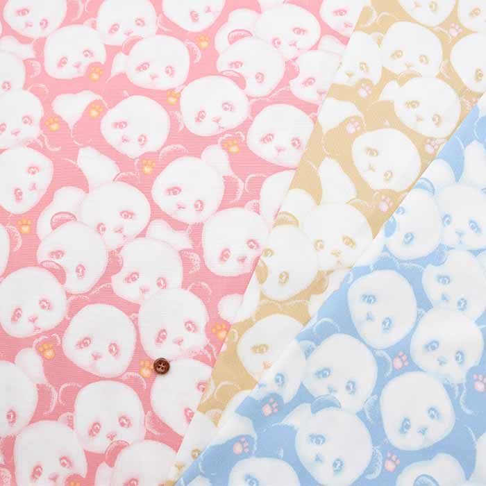 Cotton Ox Printed Fabric Stuffed Panda - nomura tailor