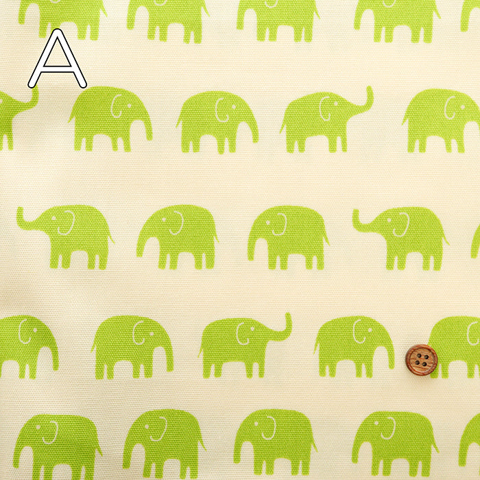 Cotton Oxford Fabric - Elephant - nomura tailor