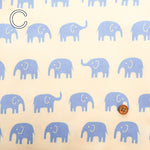 Cotton Oxford Fabric - Elephant - nomura tailor