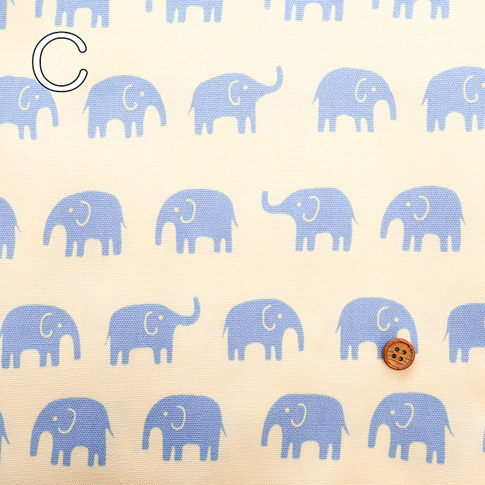 Cotton Oxford Fabric - Elephant - nomura tailor