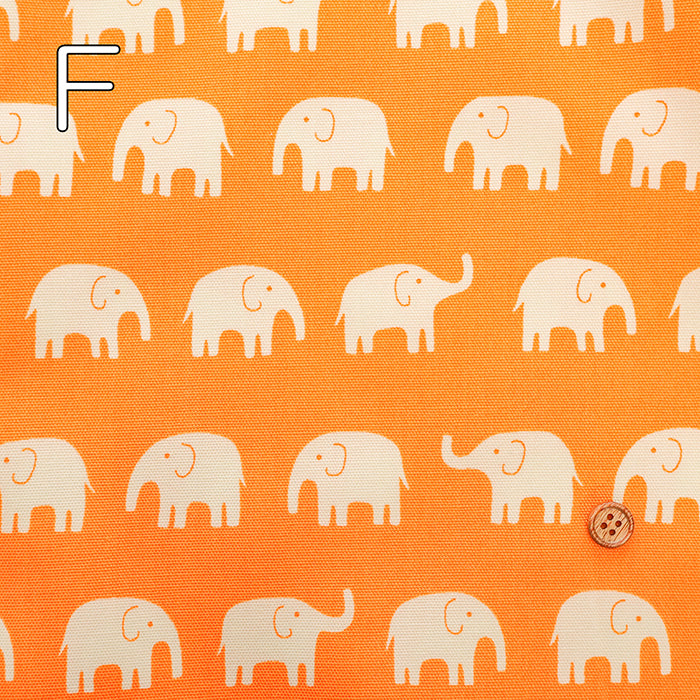 Cotton Oxford Fabric - Elephant - nomura tailor