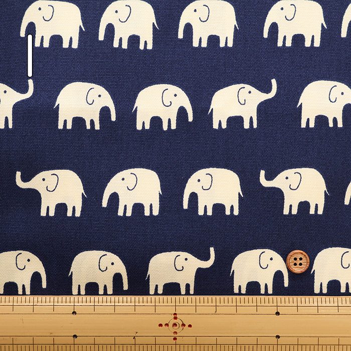 Cotton Oxford Fabric - Elephant - nomura tailor