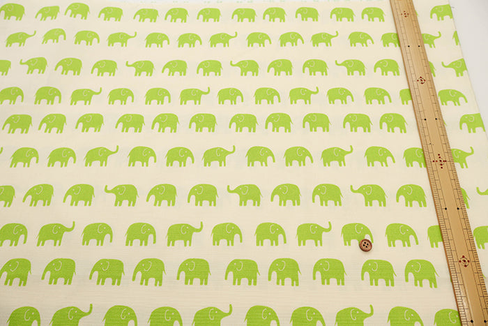 Cotton Oxford Fabric - Elephant - nomura tailor
