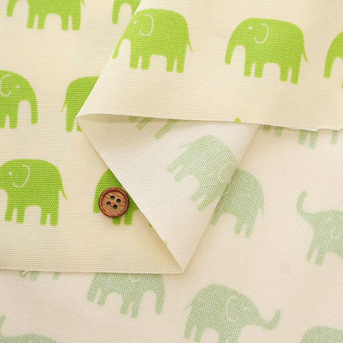Cotton Oxford Fabric - Elephant - nomura tailor
