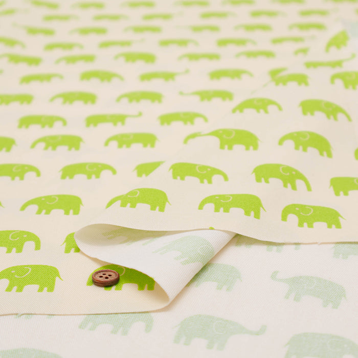Cotton Oxford Fabric - Elephant - nomura tailor