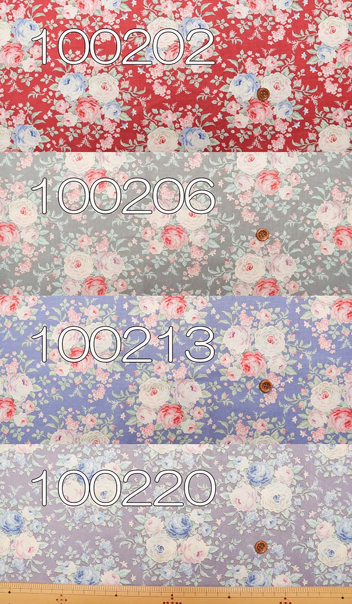 TILDA Tilda Cotton Sheeting Print Fabric Lydia Raspberry - nomura tailor