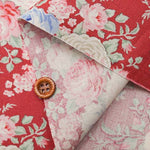 TILDA Tilda Cotton Sheeting Print Fabric Lydia Raspberry - nomura tailor