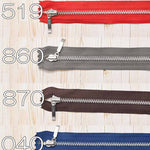 Metal fastener 40cm straight silver - nomura tailor