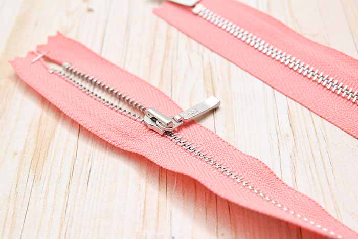 Metal fastener 40cm straight silver - nomura tailor