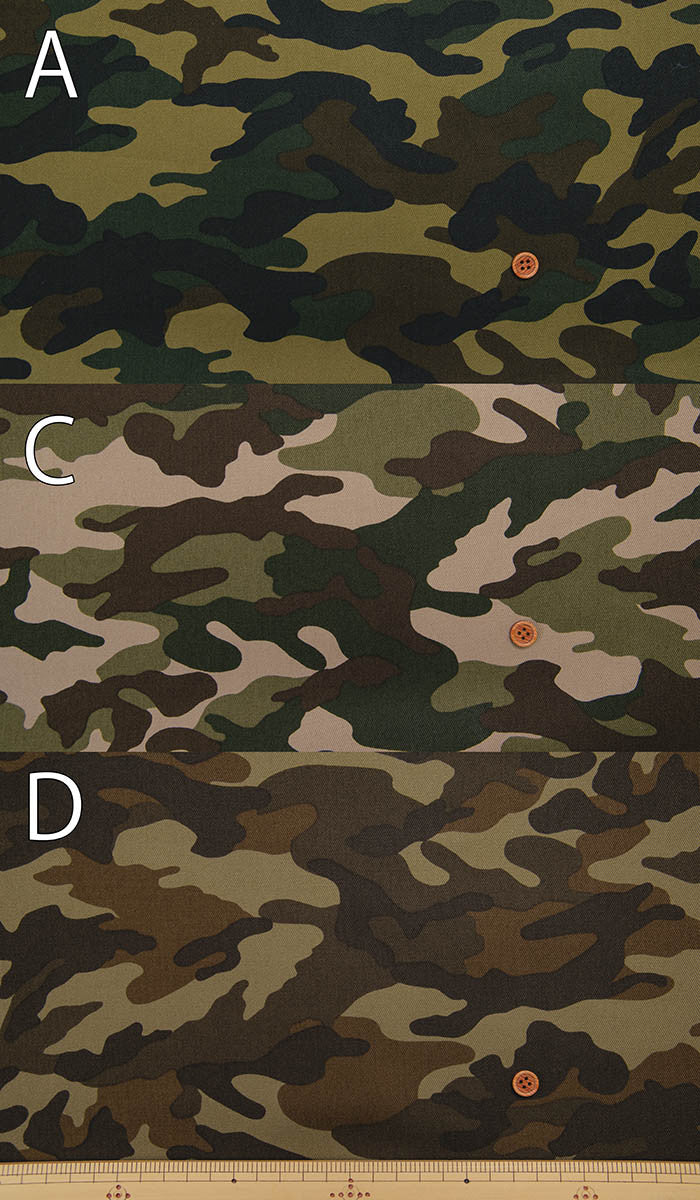 Cotton twill print fabric camouflage - nomura tailor