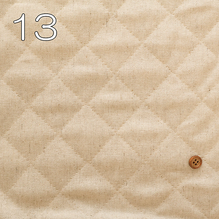 Made in China C/L Canvas Quilted Fabric  - Plain<Half Needle> - nomura tailor