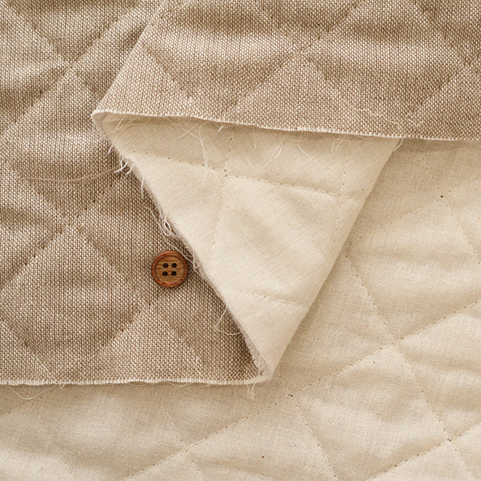 Made in China C/L Canvas Quilted Fabric  - Plain<Half Needle> - nomura tailor