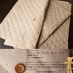 Cotton linen quilt fabric plain (half hand) - nomura tailor