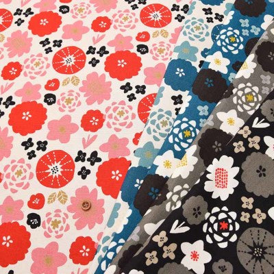 Cotton Ox Printed Fabric Flower - nomura tailor