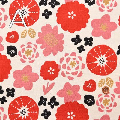 Cotton Ox Printed Fabric Flower - nomura tailor