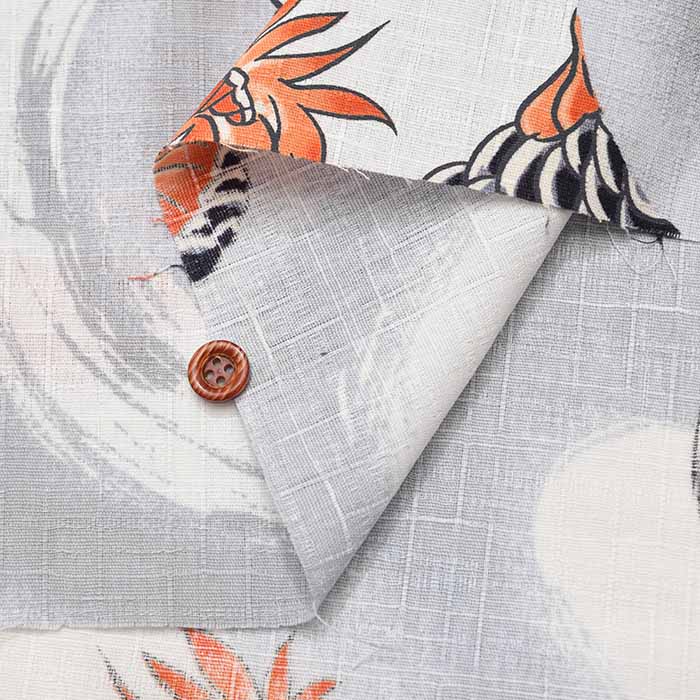 Cotton dobby print fabric Large dragon - nomura tailor