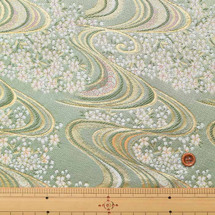 Gold Brocade, Sakura Ryusui (Small), Wakakusa - nomura tailor